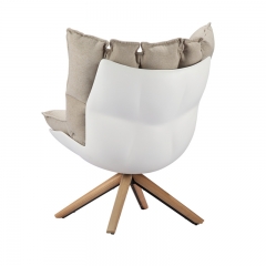 Husk Chair with wood legs