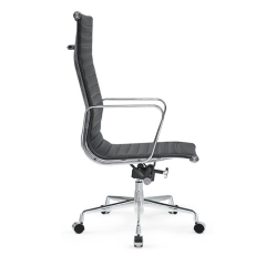 Charles Eames Style High Back Ribbed Management Office Chair