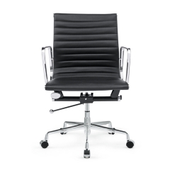 Charles Eames Style Mid Back Ribbed Management Office Chair