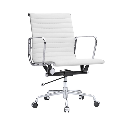 Charles Eames Style Mid Back Ribbed Management Office Chair