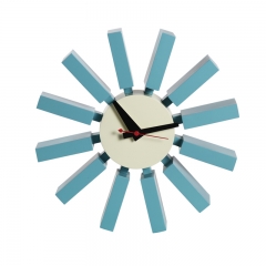 Blue Blcok Clock