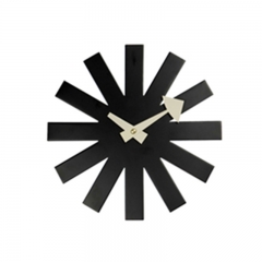 Black or White Asterisk Clock