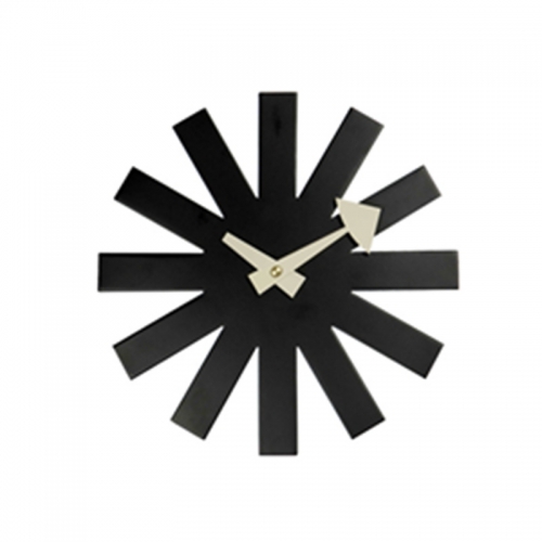 Black or White Asterisk Clock