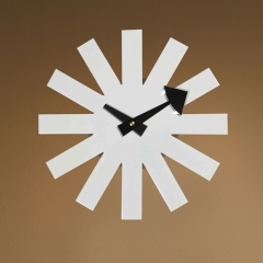 Black or White Asterisk Clock