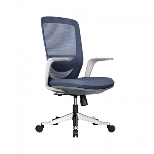 Office Chair -White Blue