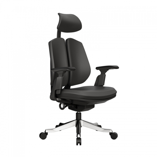 Office Chair -Black Leather