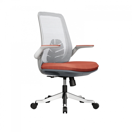 Office Chair -White Orange