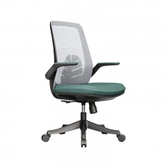 Office Chair -Black-Green Gray