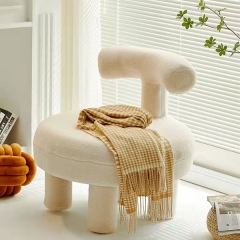 Little stool of lamb wool