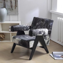 S546 Cowhide Accent Chair