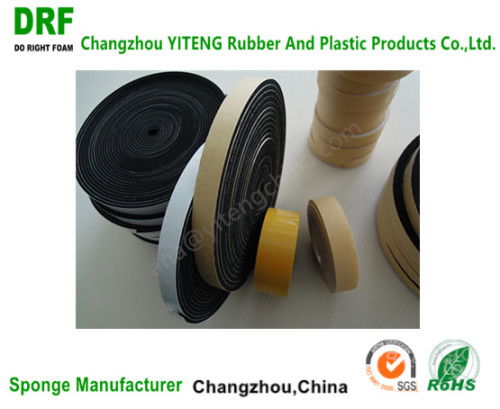 Self Adhesive Balck CR Foam Seal Strip Rubber Seal