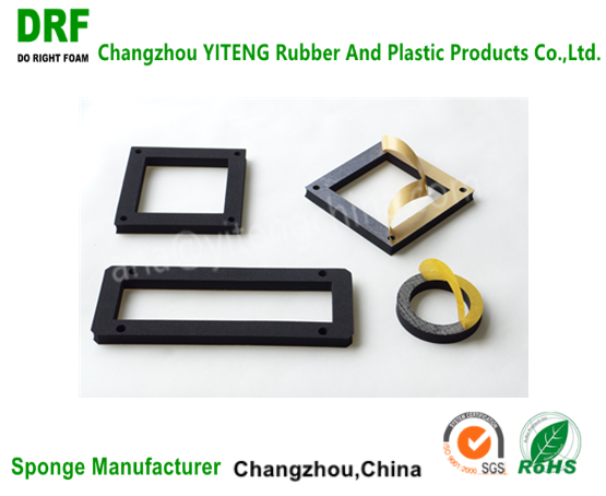 Flame retardant water resisting air compressor NBR sponge rubber seal