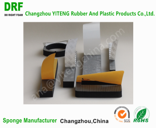 Balck Self Adhensive Good Flexible Fan Machine Foam Sealing Strip