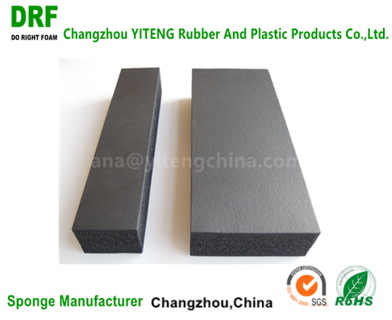 Fine nbr/pvc black rubber foam for wholesale