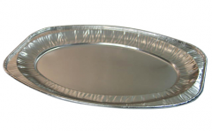 BWHB0028 | Disposable Oval Aluminum Foil Food Serving Platter