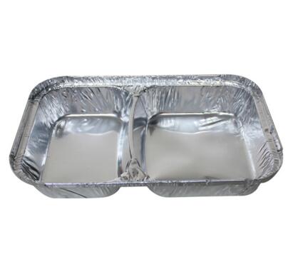 BWSP55010 | 2 Compartments Aluminum Foil Divided Container