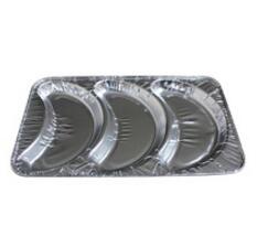 BWSC3811 | 3 Compartments Aluminum Foil Mold for Croissant
