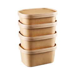 Rectangular Kraft Paper Container