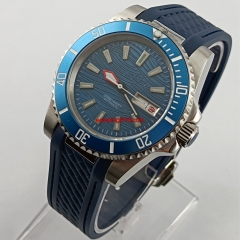 40mm Bliger Sterile blue Dial Sapphire Crystal Japan Seiko NH35 Automatic Men Polished Watch Movement