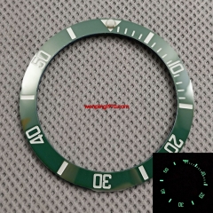 38mm Super Luminous Watch green Ceramic Bezel Ring Insert Fits for 40mm watches