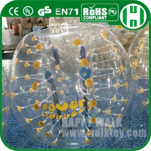 Custom PVC Colorful Football inflatable Soccer Bubble with LOGO