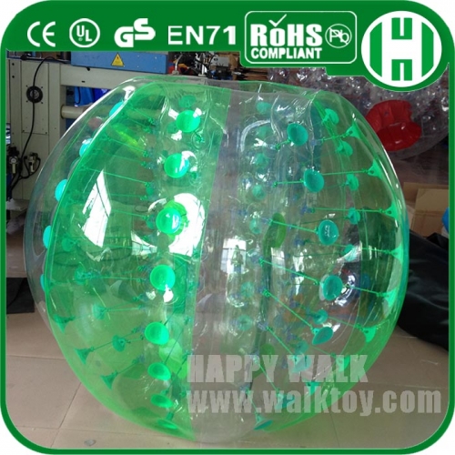 Custom light PVC Colorful Football inflatable Soccer Bubble with LOGO