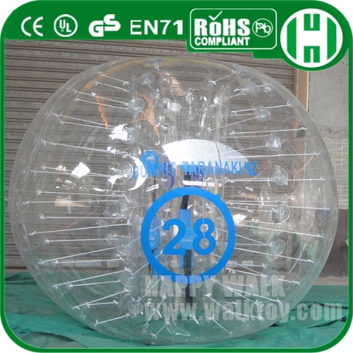 Custom PVC Colorful Football inflatable Soccer Bubble with LOGO