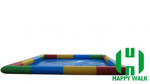 Custom Cubic Red,Blue,Green Colored Giant Commercial Outdoor Inflatable Pool for Water Walking Ball