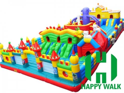 Outdoor Themed Inflatable Amusement Park for Children