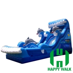 Commercial Outdoor Inflatable Water Pool Slide