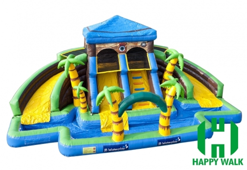 Commercial Outdoor Inflatable Water Pool Slide