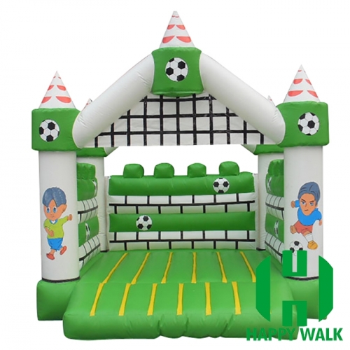 Football Themed Yellow Inflatable Castle