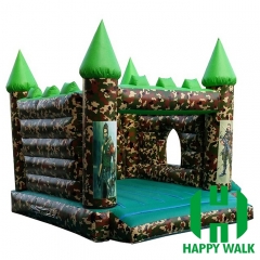 Camouflage Military Themed Inflatable Bouncer