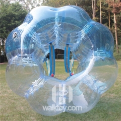 Half Blue Half Clear inflatable Soccer Bubble