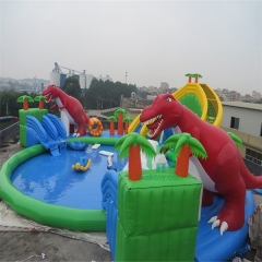 Giant Dinosaur Inflatable Water Park