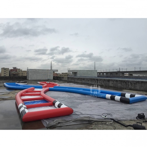 Sport game inflatable race track zorb group