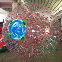 Red Dots Hamster Inflatable Human Bubble Zorb Ball