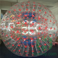 Red Dots Hamster Inflatable Human Bubble Zorb Ball