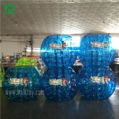 Blue soccer bubble with logo printing