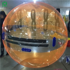 Outdoor water park orange,clear water walking ball for adults and kids