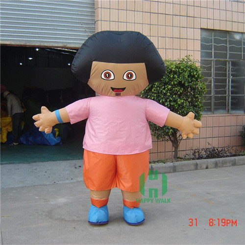 Girl Inflatable Moving Character