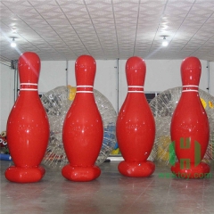 Red Inflatable Bowling Pin
