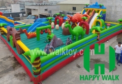 Dinosaur Themed Inflatable Amusement Park