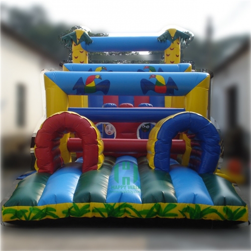 Coco Tree Inflatable Obstacle Course Castle