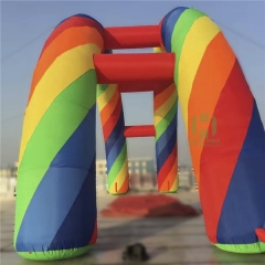 Rainbow Inflatable Double Arch