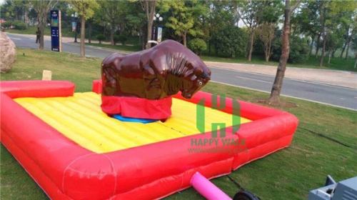 Amusement Park Inflatable Pit Bull Rides Electric Pit Bull Rides