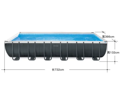 732*366*132cm Intex Rectangular Frame Pool