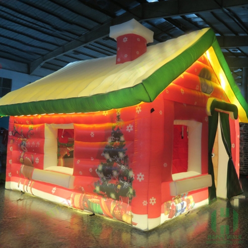 LED Christmas Inflatable Decoration House Balloon