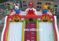 Super Mario Outdoor Themed Inflatable Amusement Park for Children