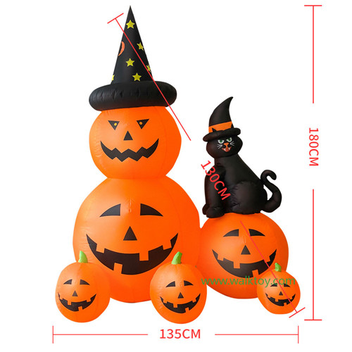 Helloween axe death,Pumpkin cat,arch inflatable decoration